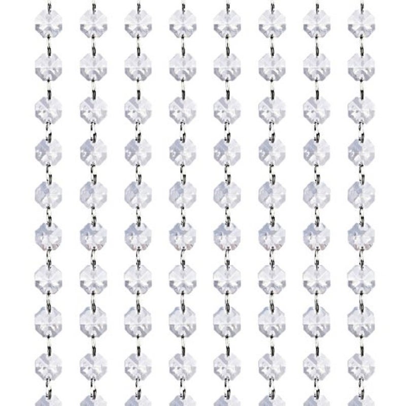 KUPOO Magnificent 16 Feet Crystal Acrylic Gems Bead Strands Manzanita Crystals Tree Garlands Christmas Decoration