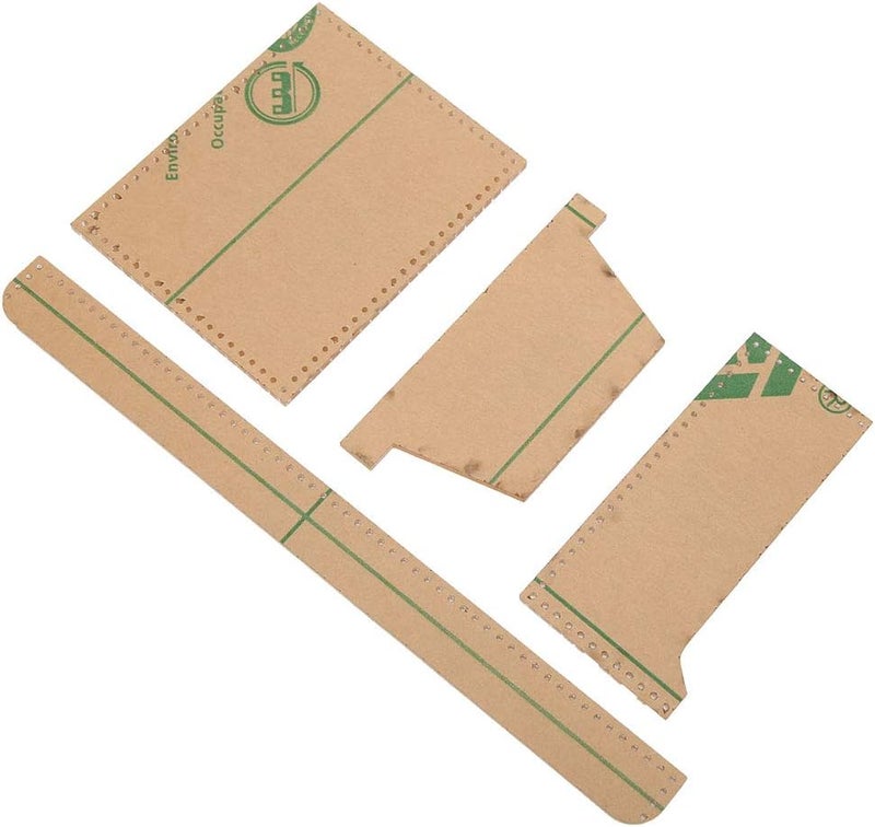 Acrylic Wallet Template, Transparent Purse Pattern for DIY Leather Wallet, 1:1 Short Wallet Model with Kraft Paper Protection, Reusable Cutting Guide for Crafters - Image 2