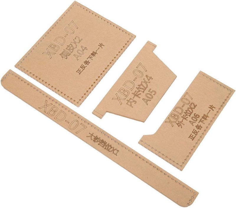 Acrylic Wallet Template, Transparent Purse Pattern for DIY Leather Wallet, 1:1 Short Wallet Model with Kraft Paper Protection, Reusable Cutting Guide for Crafters - Image 5
