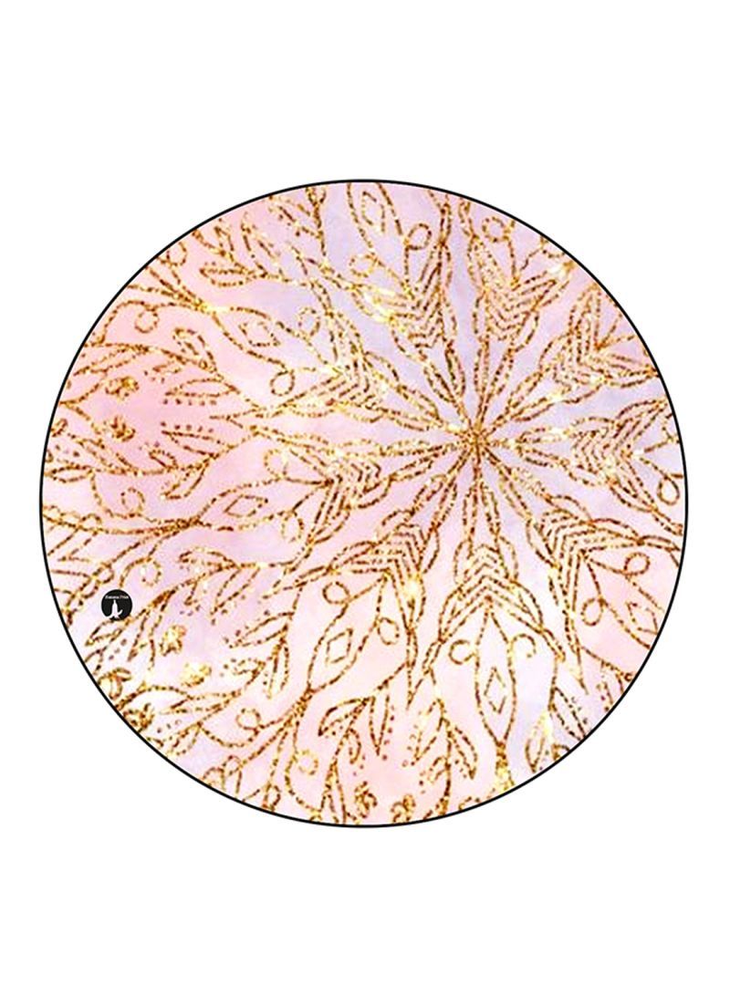 RKN Leafs Printed Round Pin Badge Multicolour - Image 1