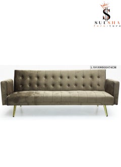 سلشا الحديثة مكتب النسيج الكتان مثل أريكة قطيفة كرسي Loveseat مربع درابزين أريكة سرير فندق طقم أريكة للترفيه الأريكة اللون البني  - Image 3