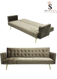 سلشا الحديثة مكتب النسيج الكتان مثل أريكة قطيفة كرسي Loveseat مربع درابزين أريكة سرير فندق طقم أريكة للترفيه الأريكة اللون البني  - Image 4
