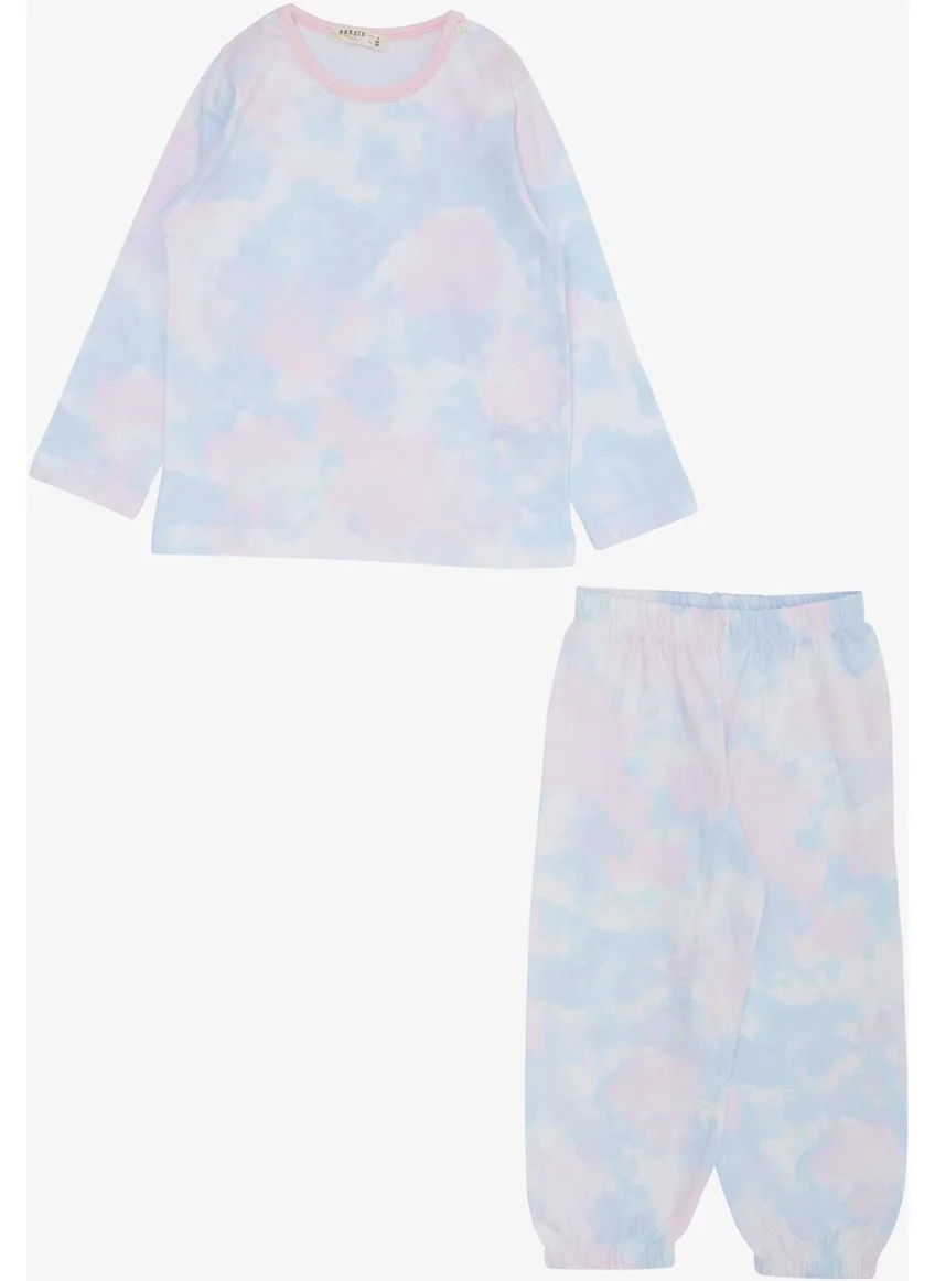 بريز Girls Pajama Set Tie Dye Patterned 1-3 Years Old, Mixed Colors