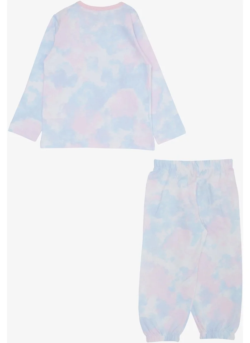 بريز Girls Pajama Set Tie Dye Patterned 1-3 Years Old, Mixed Colors