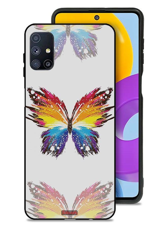 Tolwak غطاء حماية لهاتف سامسونج جالاكسي M51 فن رقمي خلفية بسيطة الحد الأدنى فراشة - Image 1