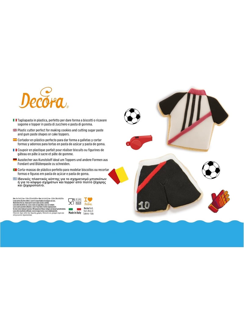 ديكورا قوالب بسكويت بلاستيكية للقمصان والسراويل القصيرة، قطعتان - Image 2