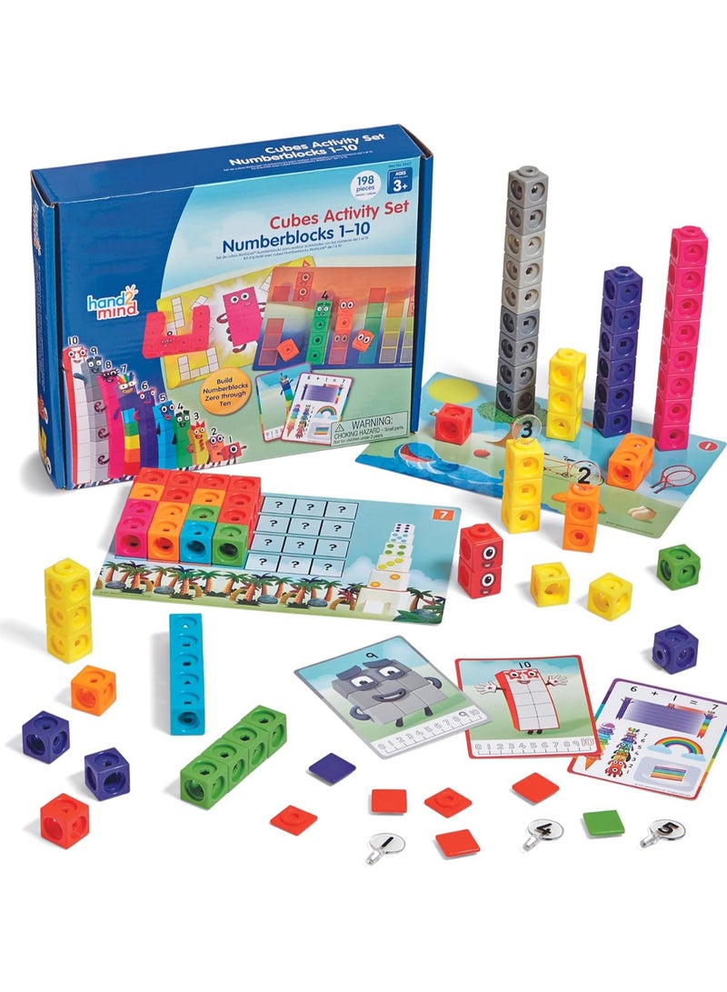 Learning Cubes Numberblocks 1-10 Activity Set & Numberblocks Wipe Clean (Numbers 1-5)  - Image 1