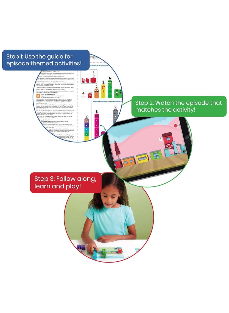 Learning Cubes Numberblocks 1-10 Activity Set & Numberblocks Wipe Clean (Numbers 1-5)  - Image 4