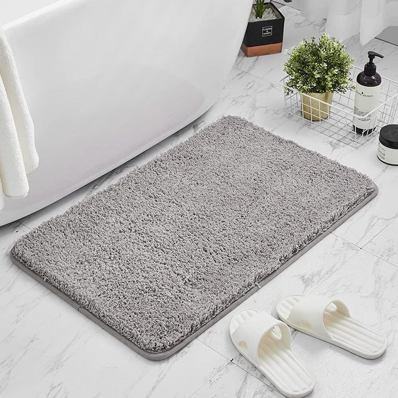 HaRvic HaRvic Microfiber Bath Mat Super Absorbent mat Anti Slip Mat for Bathroom Floor Water Soak AntiSkid Door Mats for Home Bathroom Kitchen Size 50 x 80  - Image 2