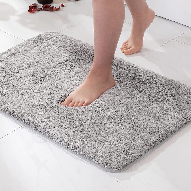 HaRvic HaRvic Microfiber Bath Mat Super Absorbent mat Anti Slip Mat for Bathroom Floor Water Soak AntiSkid Door Mats for Home Bathroom Kitchen Size 50 x 80  - Image 1