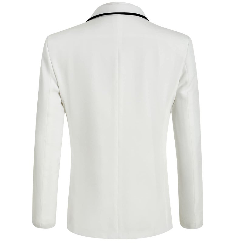 Catheive Mens Suits Slim Fit 2 Piece Floral Tuxedo Suits Blazer Pants with Bow Tie for Wedding Prom - Image 4