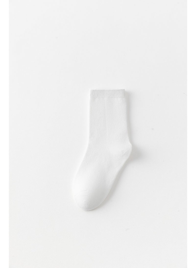 بيداني Essential White Cotton School Socks (5-Pack)Short - Image 4