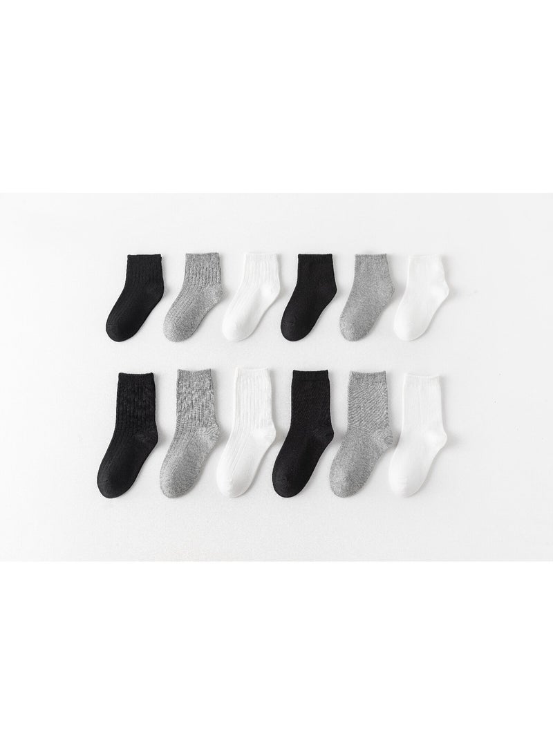 بيداني Essential White Cotton School Socks (5-Pack)Short - Image 3