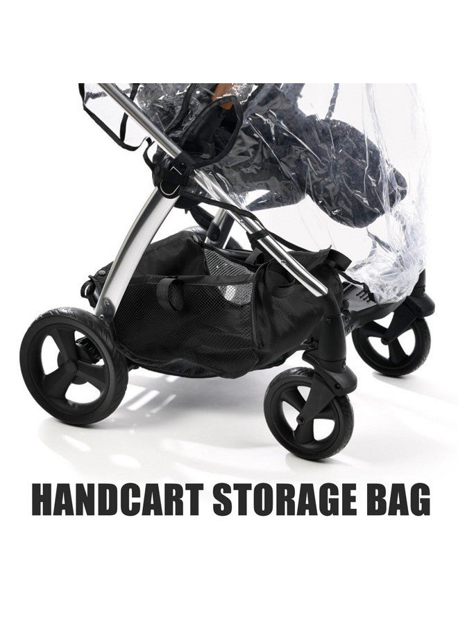 هيموتون سلة تخزين عربة الأطفال من هيموتون، منظم عربة الأطفال، حقيبة شبكية أسفل السلة، 30×30×10 سم - Image 4