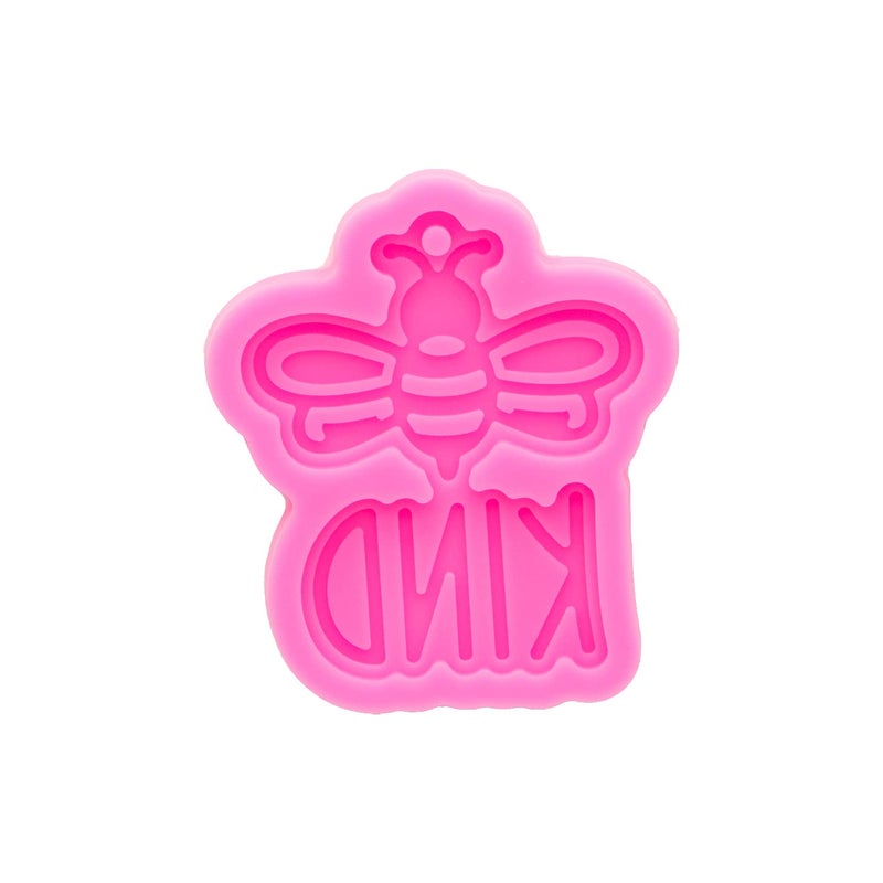 Super Shiny Lovely Bee Silicone Mold Epoxy Resin Casting Keychain Mold for Jewelry Making Resin Jewellery Silicone Mold Epoxy Clay Polymer Mold