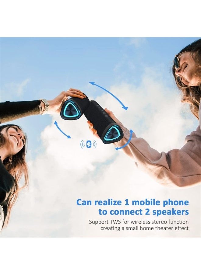 Vanzon - Bluetooth Speakers V40 Portable Wireless Speaker V5.0 with 24W Loud Stereo Sound, TWS, 24H Playtime & IPX7 Waterproof, Suitable for Travel, Home&Outdoors - Image 1