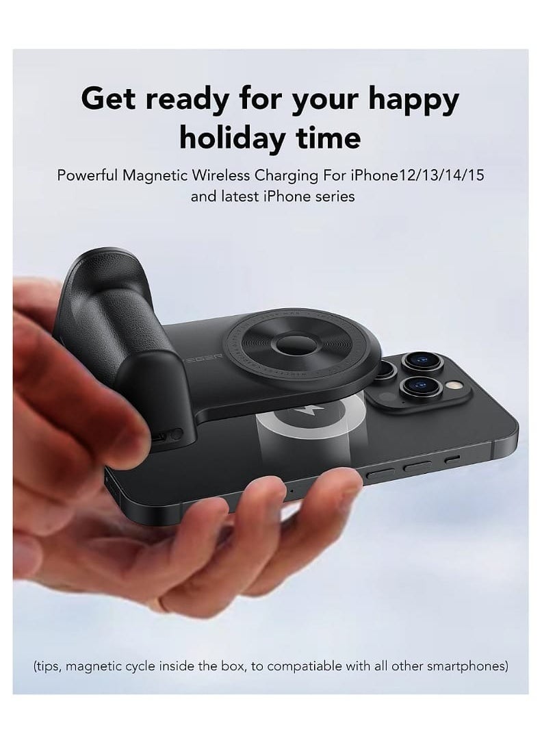 VEGER - Magnetic SnapCam handle Wireless Charging Power Bank 5000mAh - Image 1