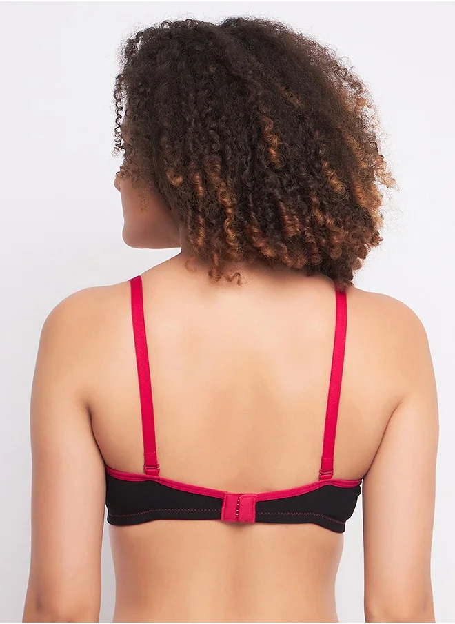 Clovia Clovia Pack of 2 Cotton Padded Non-Wired Multiway T-shirt Bra