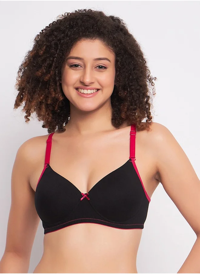 Clovia Clovia Pack of 2 Cotton Padded Non-Wired Multiway T-shirt Bra