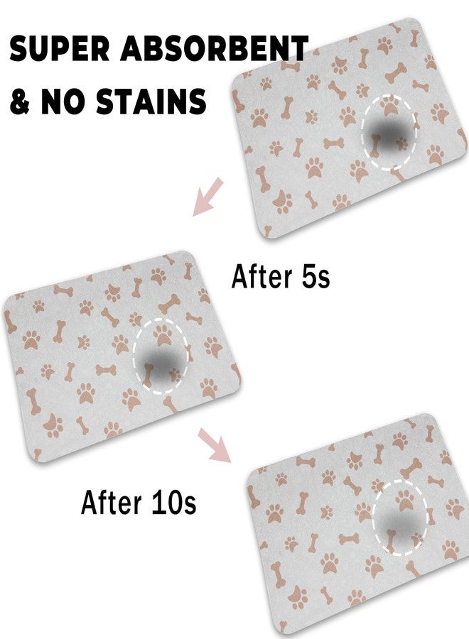YCT Cat Dish and Dog Bowl Mat - Absorbent Pet Mat for Food and Water - Non Slip Easy Clean, 11.8"x18.1" Beige - Image 4