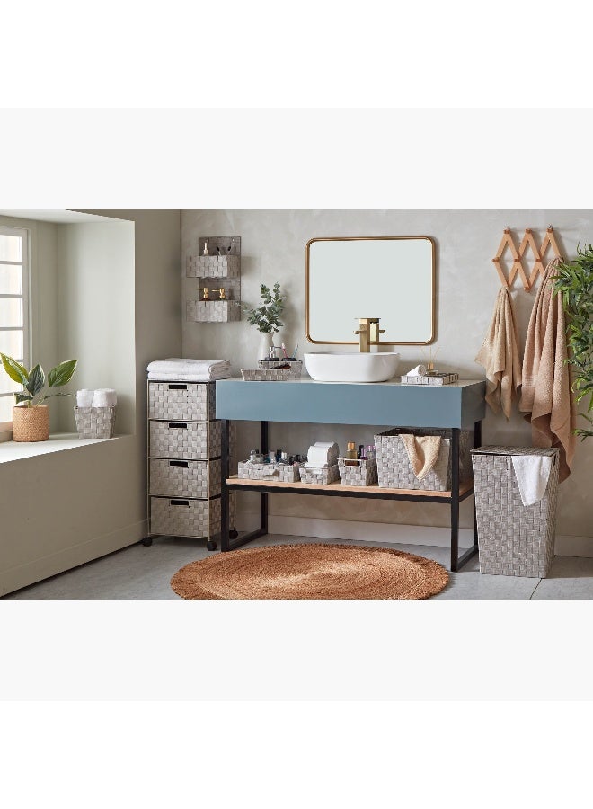 Home Box Strap Laundry Hamper With Lid 36 x 55 x 36 cm - Image 5