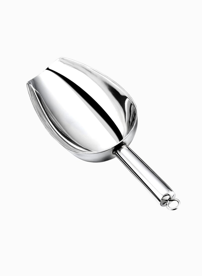Ayda Stainless Steel Food Scoop 8oz – Large Capacity Serving & Storage Scoop with Handle - Image 1