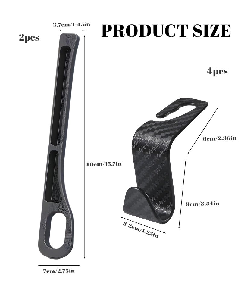 AGMITRAKA Car Seat Gap Filler, 6-Pack Car Seat Side Gap Filler Organizer, Universal Fit for Most Vehicles, Prevents Items from Falling into Seat Gaps, 40 x 7 x 3.2 cm - Image 2