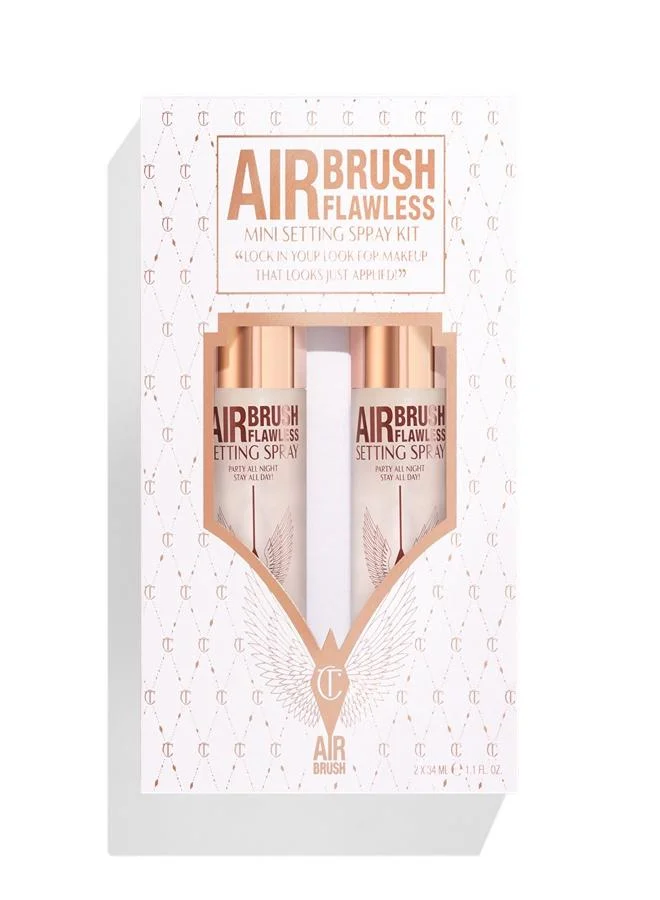 شارلوت تلبوري Airbrush Flawless Setting Spray Kit, Savings 25%