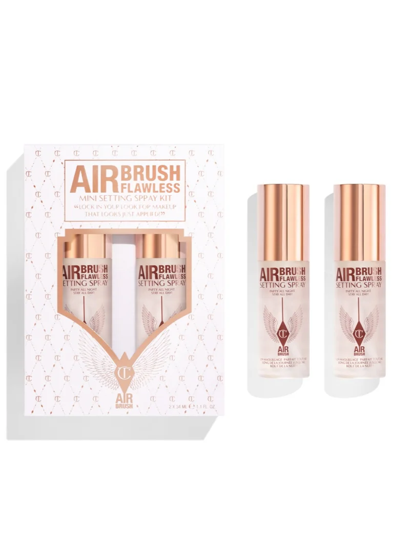 شارلوت تلبوري Airbrush Flawless Setting Spray Kit, Savings 25%