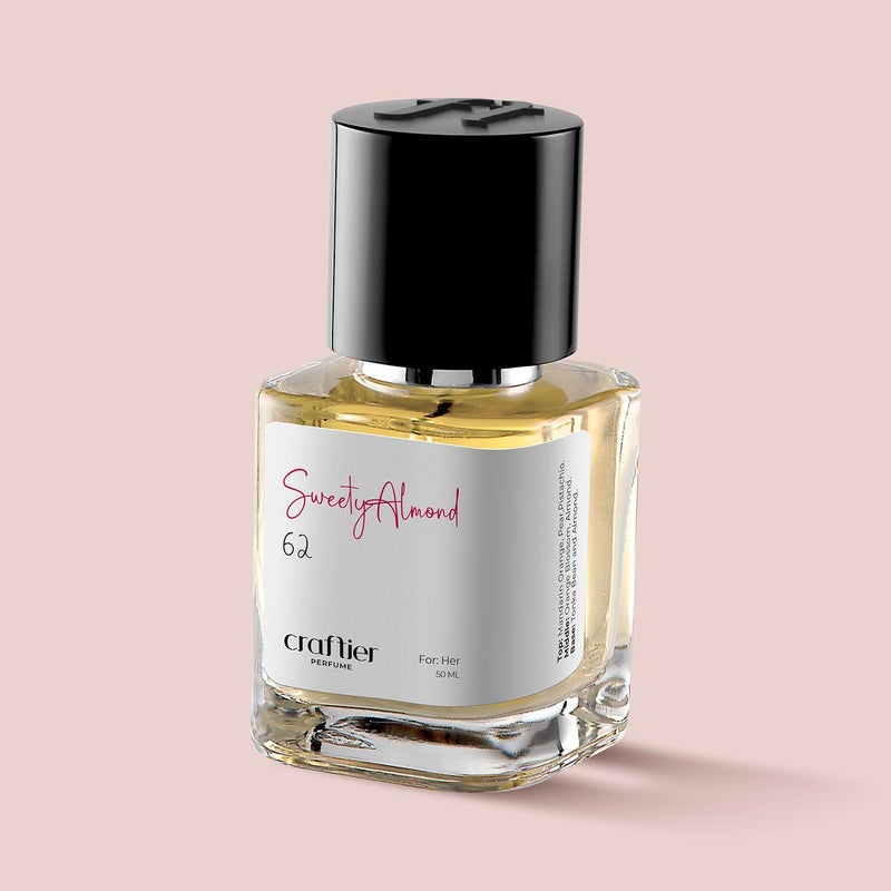 Craftier Perfume SWEETY ALMOND - Inspired of-GIRL OF NOW, Eau De Parfum for Women - 50ml, Long Lasting Sweet Fragrance Upto 24 Hrs, Travel Size Women's Perfume - Image 1