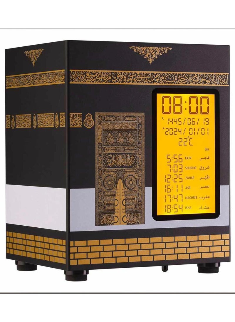 Wireless MP3 Full Quran Muslim Speaker And Watch Digital Kaaba Azan Clock Display