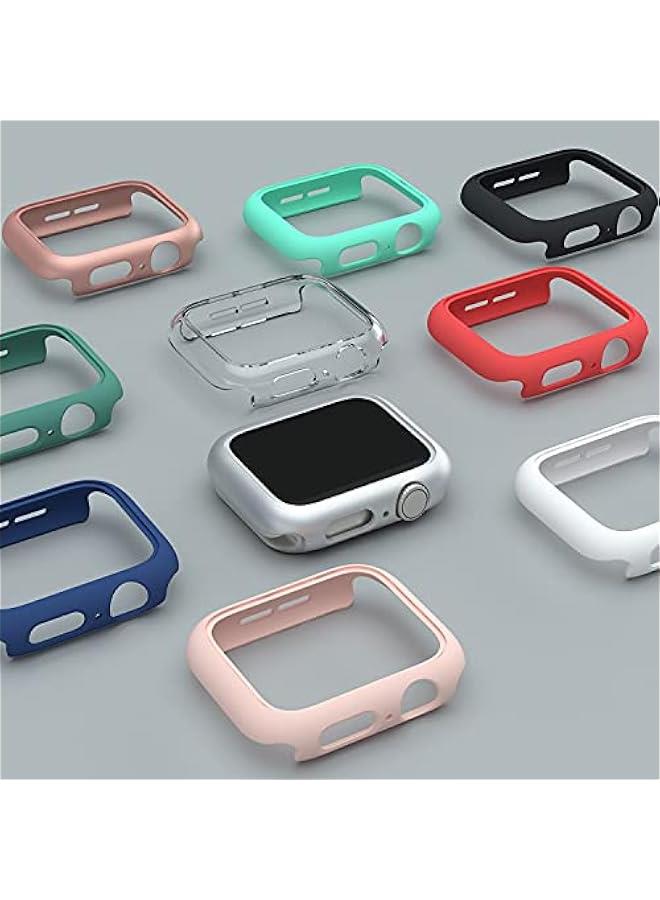 3 Pack Compatible for Apple Watch Case 45mm Series 8 Series 7, Hard PC Bumper Case Protective Cover Frame 【NO Screen Film】 Compatible for iWatch Accessories 45mm, Black/Black/Black  - Image 3