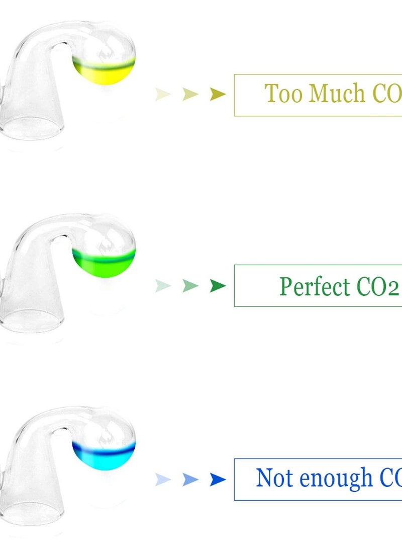 2 Pack CO2 Drop Checker, Aquarium CO2 Tester Monitor CO2 Glass Drop Checker Aquarium CO2 Detector for Planted Fish Tank  - Image 3