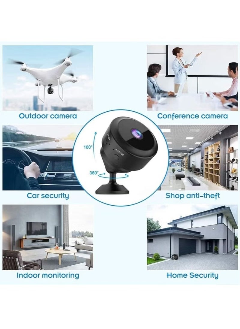 Generic - A9 Wi-Fi Mini Monitoring Surveillance Camera | 1080P HD Security Night Clear Vision | Hidden Recording Voice Camera | Suitable for Car, Home, Office, Warehouse, Shop, Indoor & Outdoor Security Safety - Image 1