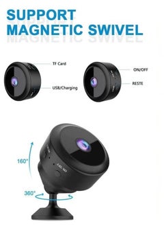 Generic A9 Wi-Fi Mini Monitoring Surveillance Camera | 1080P HD Security Night Clear Vision | Hidden Recording Voice Camera | Suitable for Car, Home, Office, Warehouse, Shop, Indoor & Outdoor Security Safety  - Image 3
