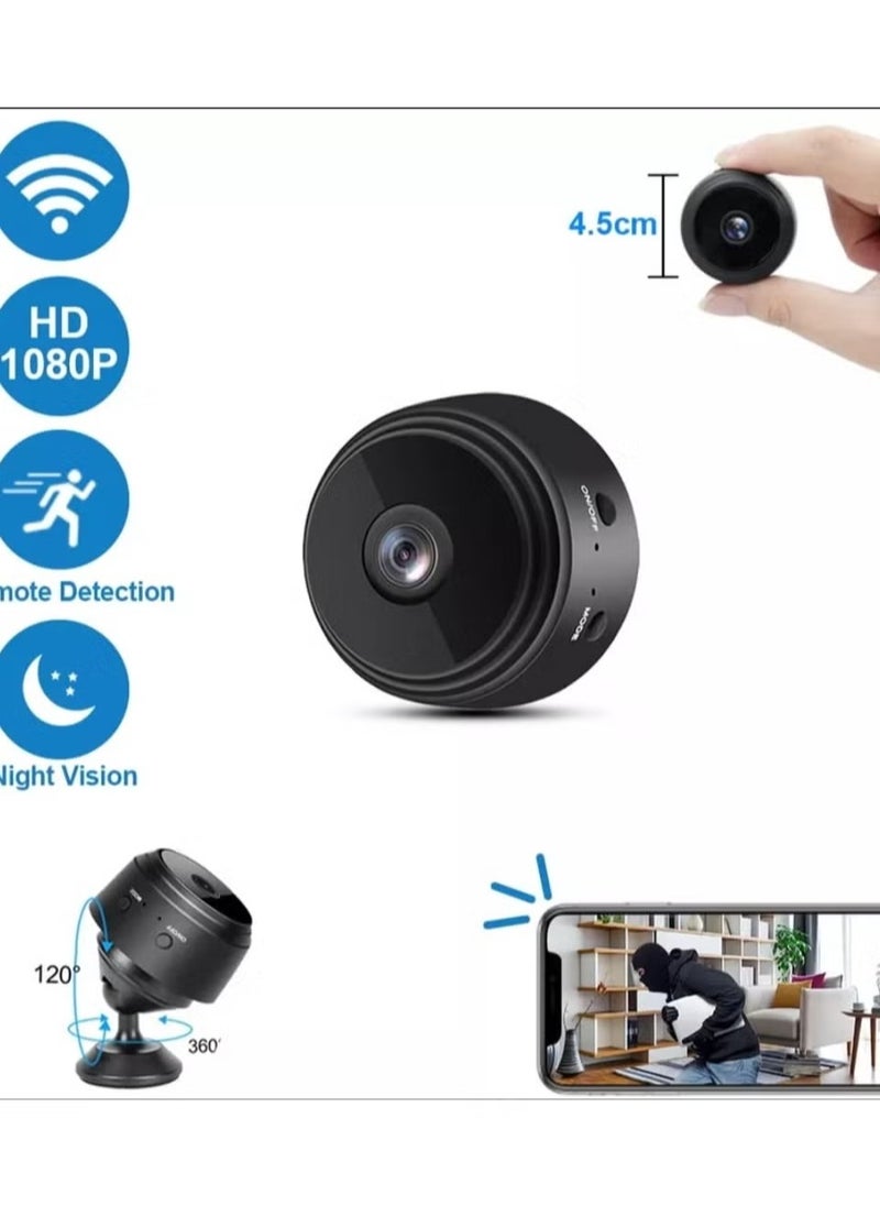 Generic - A9 Wi-Fi Mini Monitoring Surveillance Camera | 1080P HD Security Night Clear Vision | Hidden Recording Voice Camera | Suitable for Car, Home, Office, Warehouse, Shop, Indoor & Outdoor Security Safety - Image 1