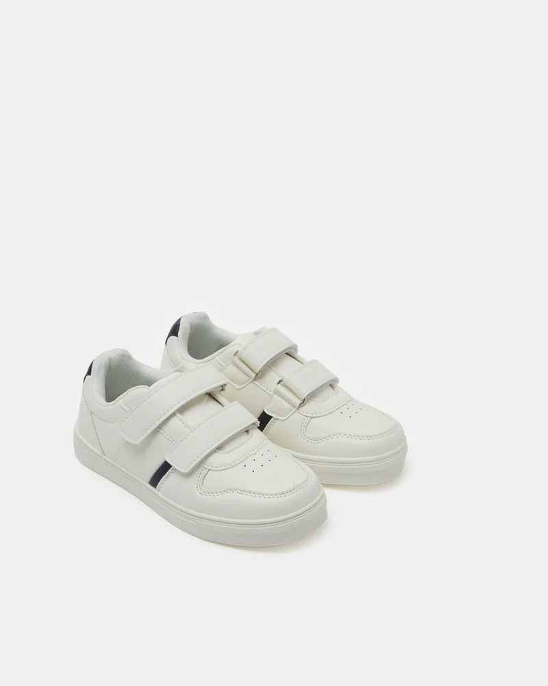 REDTAG Boys White Plain Skate Shoes