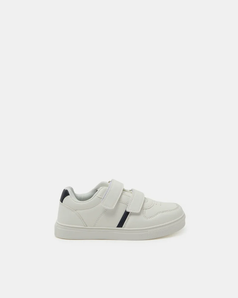 REDTAG Boys White Plain Skate Shoes