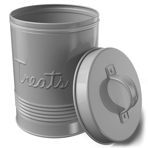 Amici Home Retro Treats Gray Canister Grey72 Large72 oz White