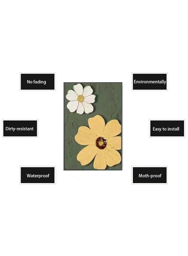 GuRiver Modern Wall Art Decoration Framed Triptych Set, Stylish Retro Decorative Painting, Punch-Free And Easy To Install, Suitable For Living Room, Bedroom, Study, Dining Room, Various Styles And Sizes - Image 3