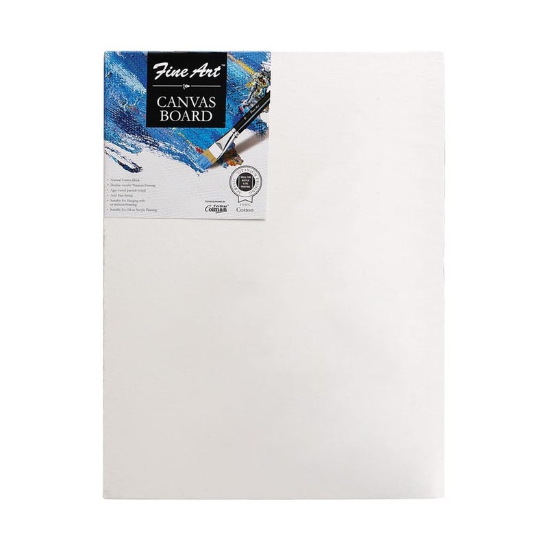 Fine Art Canvas Board 14x18 for Painting, 100% Cotton Fine Grain Canvas Board, for Acrylic & Oil Painting, White | Ideal for Artists and Beginners - Image 1