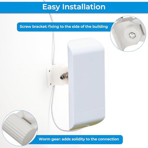 Foruly Wall Mount Bracket Kit for Ubiquiti Nanostation Ns-5ac Lo0o5ac Nsm5 Locom5 Nsm2 Locom2 Ltu Lite White - Image 5