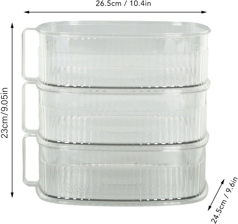 Transparent Dish Dust Cover,Dustproof Multi Layer Dish Cover Multifunctional Food Cover (3 Layers) - Image 2