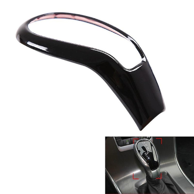 Glossy Black Gear Head Knob Shift Cover Trim For Volvo Xc60 V40 V60 - Image 2