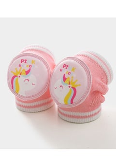 Bluejw Pair Of 2 Safety Crawling Ergonomically Designed Baby Cotton Knee Pads Kids  - Image 1