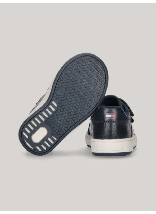 تومي هيلفيغر Kids Low Top Velcro Sneakers
