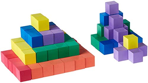 hand2mind Foam Blocks Counting Cubes for Kids Math 1 Inch Blocks for Preschool Crafts Early Math Manipulatives for Preschool Classroom Supplies for Teachers Elementary Pack of 100 - Image 1