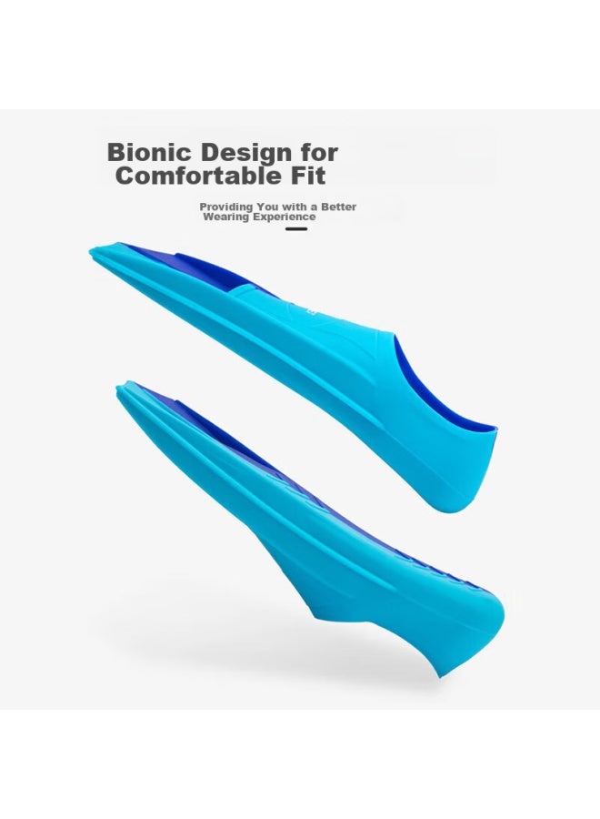 Jettiger Jiehu Swimming Fins For Adults And Children, Professional Swimming Diving Speed Boosting Comfortable Durable Soft Rubber Flippers Training Equipment - Image 4