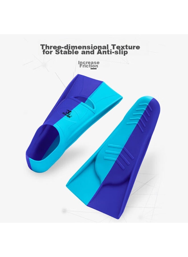 Jettiger Jiehu Swimming Fins For Adults And Children, Professional Swimming Diving Speed Boosting Comfortable Durable Soft Rubber Flippers Training Equipment - Image 2