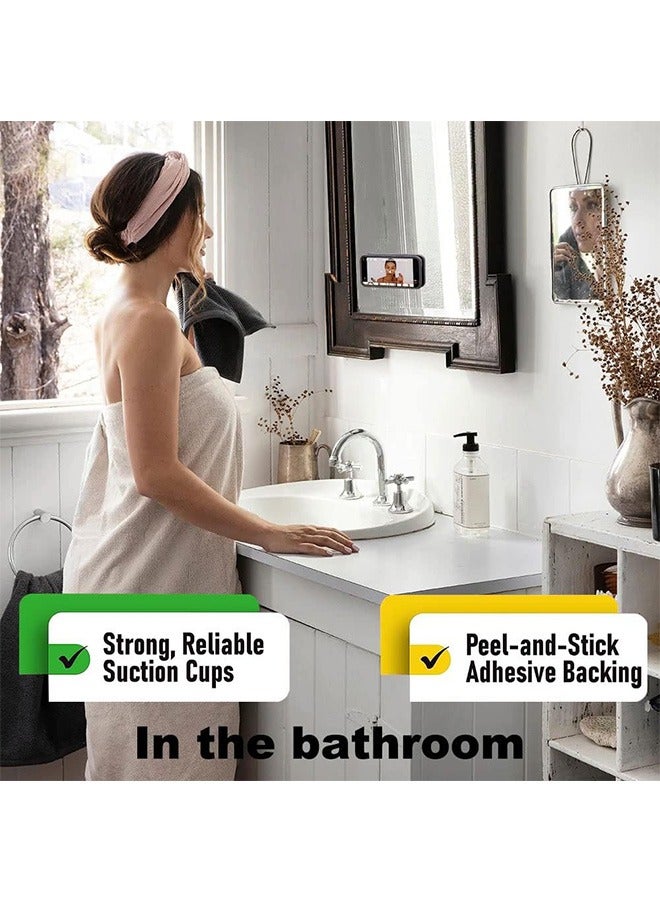 GO-DES 3PCS Phone Suction Holder Back of Phone, Silicone Suction Cup Phone Case Adhesive Shower Mount, Adhesive Silicone Suction Cup Phone Holder Case, Phone Gripper Stickers On The Wall（Green,Blue,Black）. - Image 5